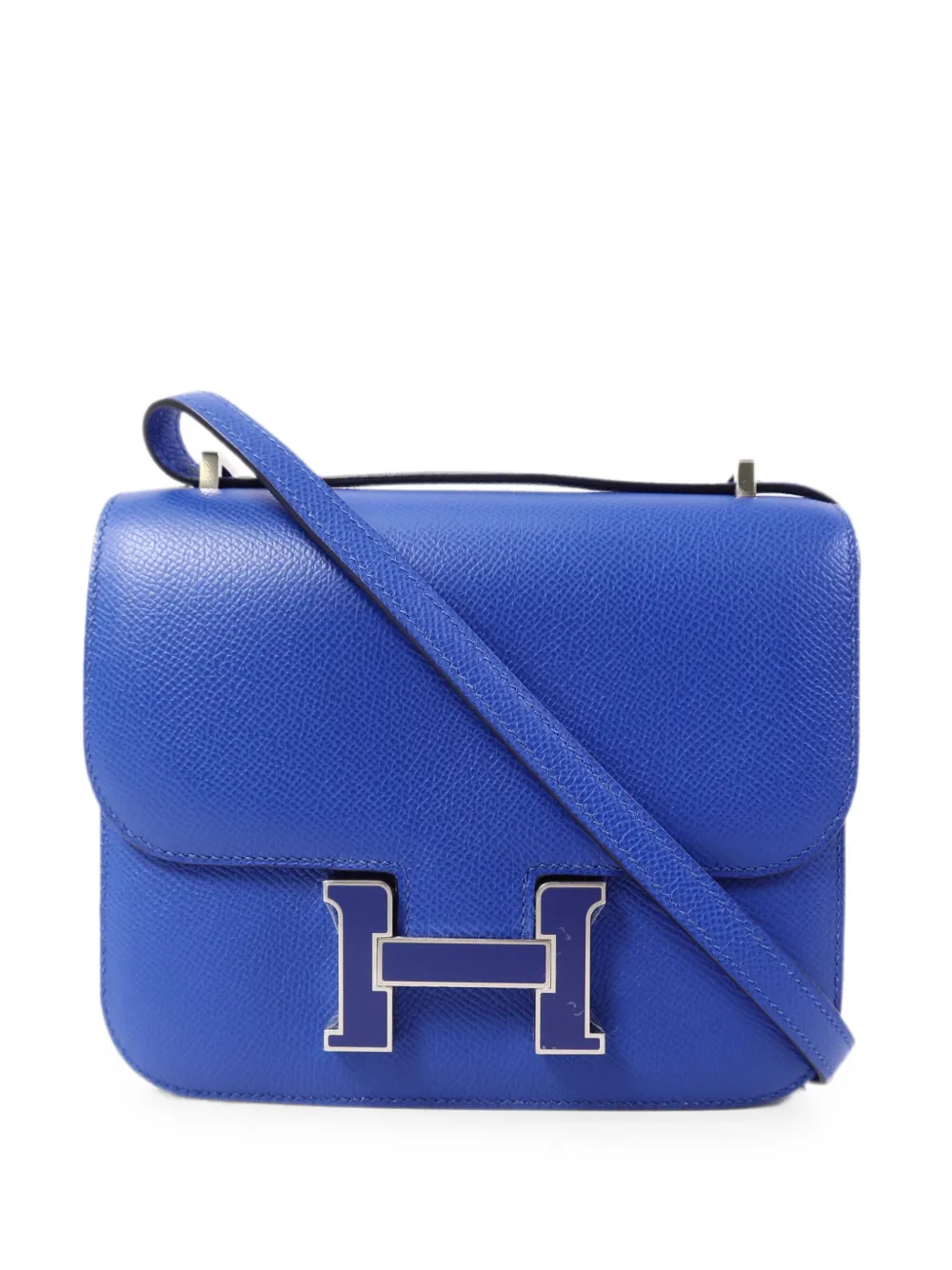 Hermès Pre-Owned mini Constance Epsom shoulder bag - Blu