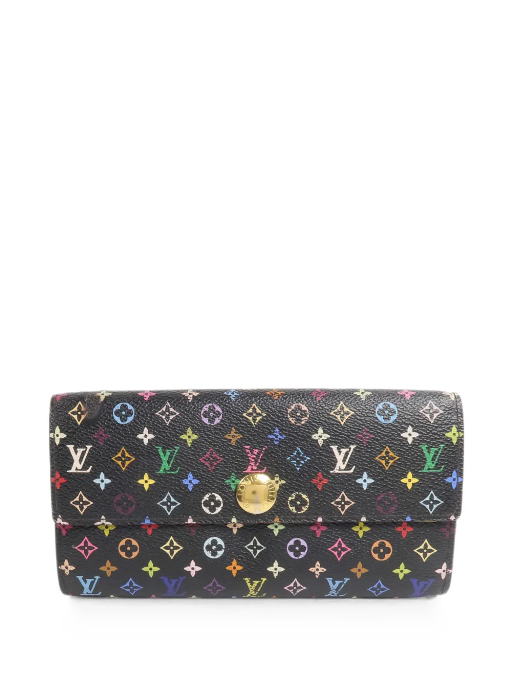 Louis Vuitton Pre-Owned Monogram Multicolore Portefeuille Sarah wallet - Nero