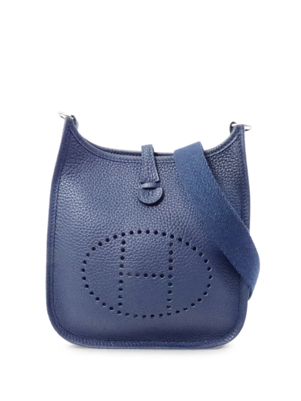 Hermès Pre-Owned TPM Evelyne calfskin shoulder bag - Blue