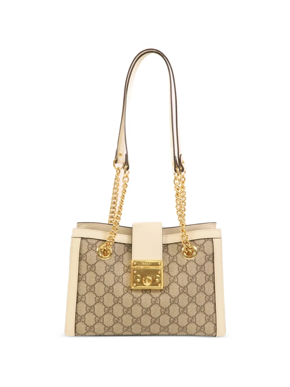 Gucci Pre-Owned Borsa a spalla GG Padlock - Toni neutri