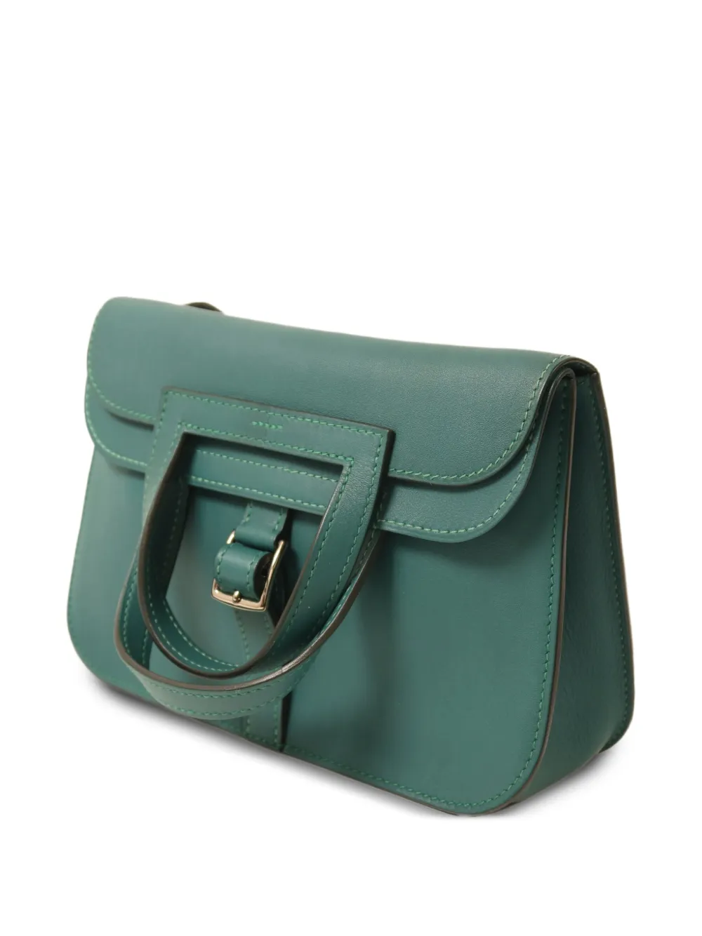 Hermès Pre-owned Mini Halzan Shoulder Bag in Green, view 3