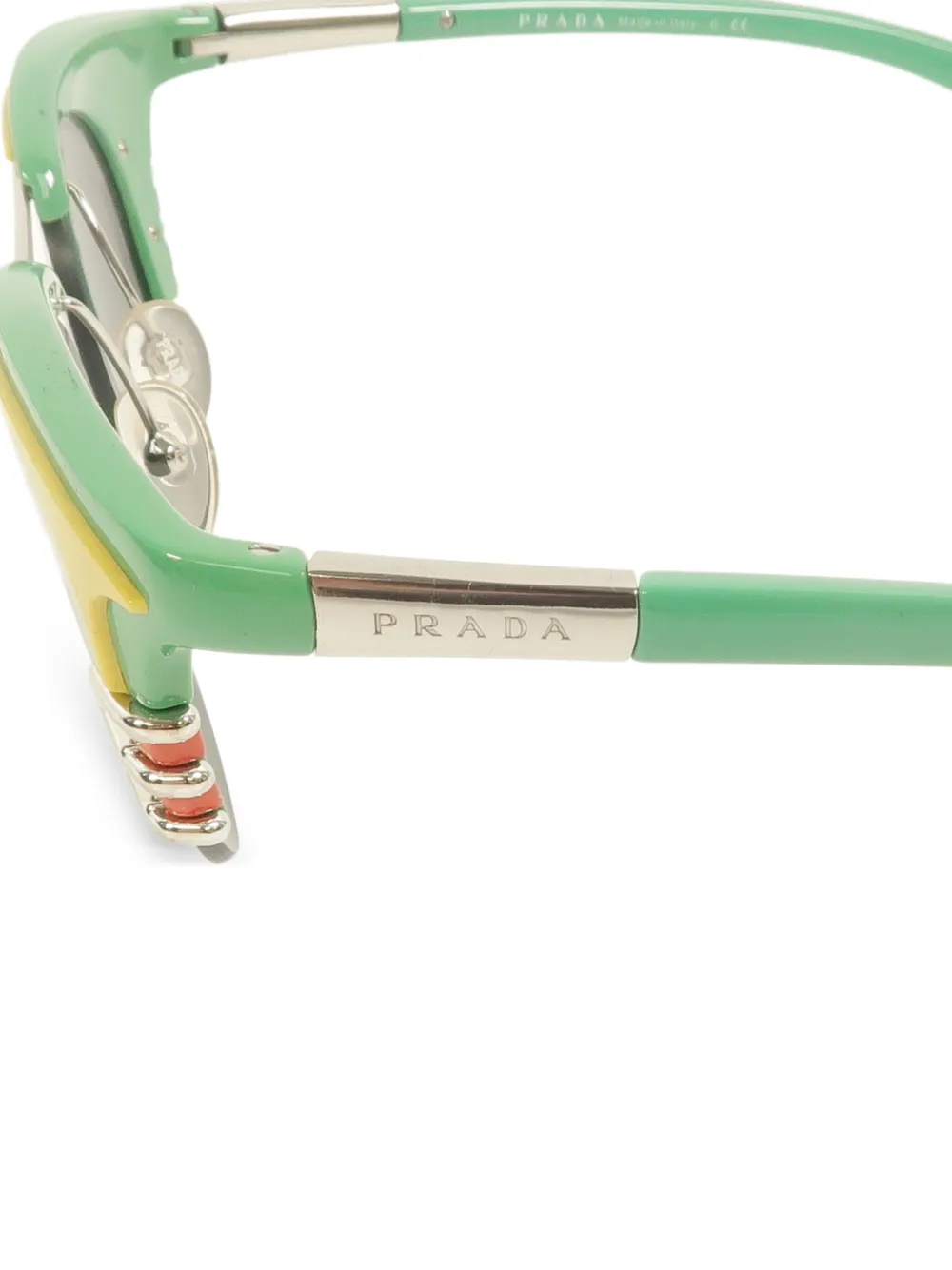 Prada Pre-owned Dixie Cat-eye Sunglasses in Green, view 4