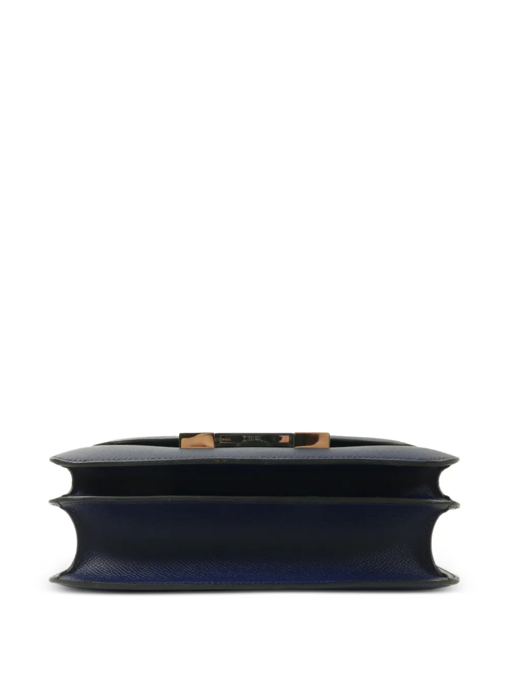 Hermès Pre-owned 24 Constance Leather Shoulder Bag in Blue, view 4