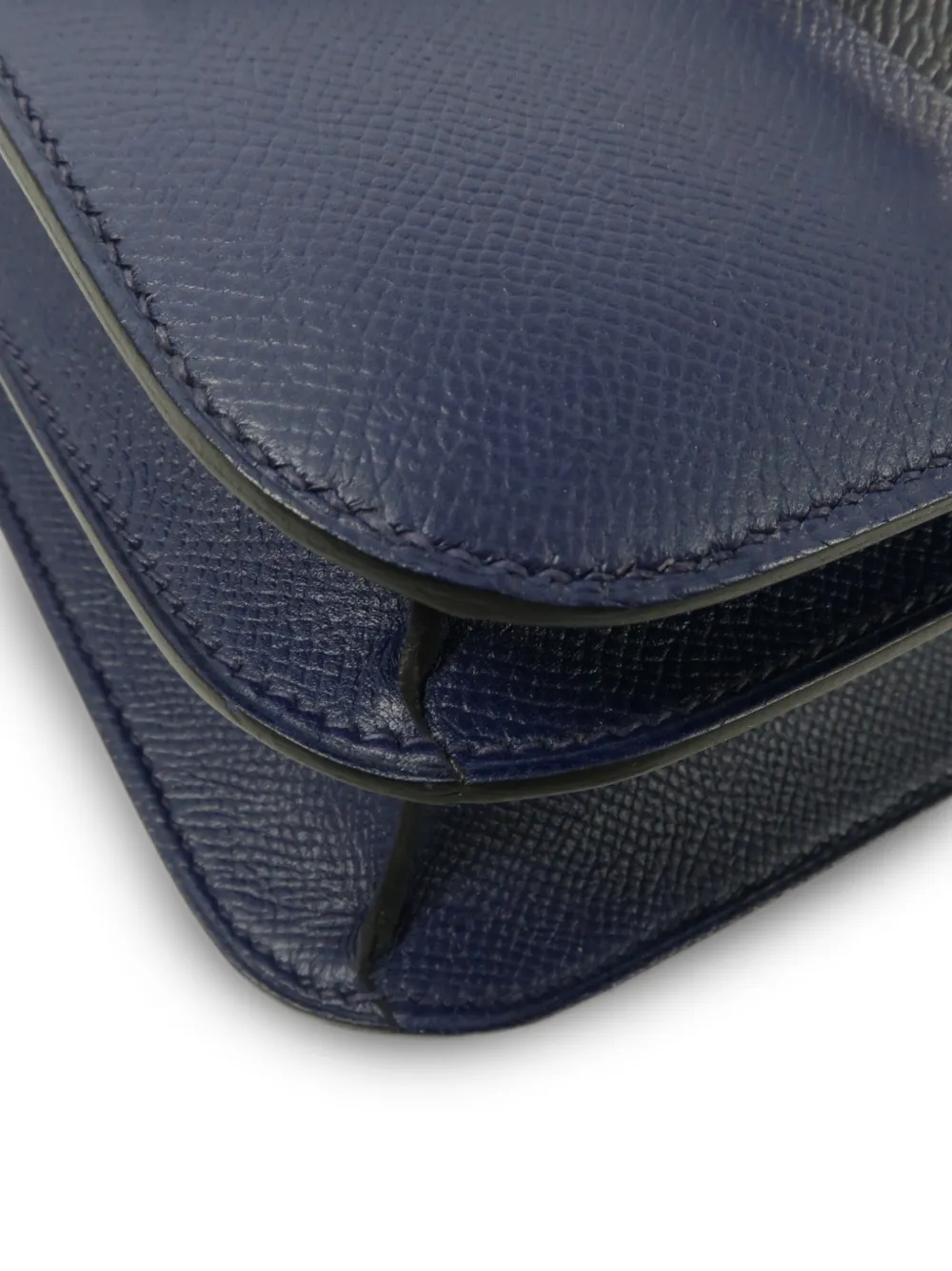 Hermès Pre-owned 24 Constance Leather Shoulder Bag in Blue, view 5