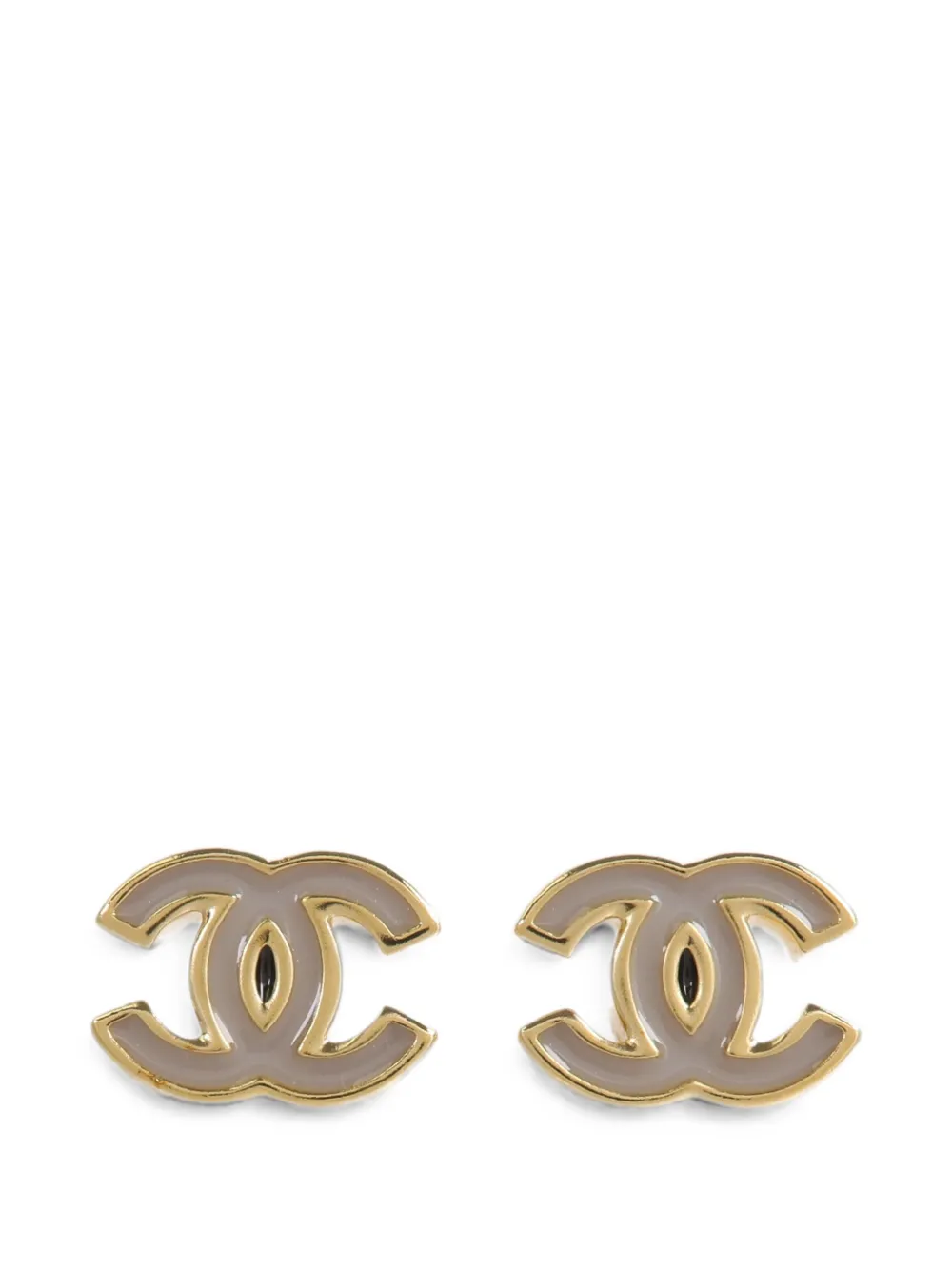 CHANEL Pre-Owned Orecchini a bottone CC - Oro
