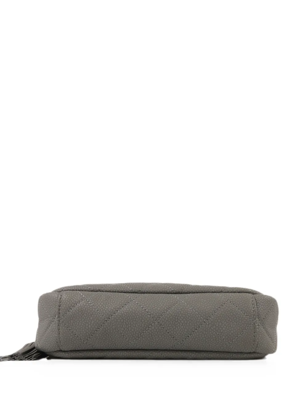 CHANEL Pre-Owned quilted CC tassel shoulder bag - Grigio