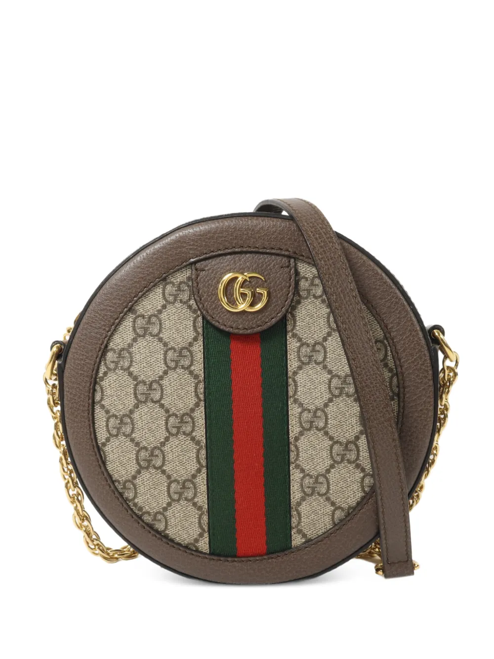Gucci Pre-Owned Borsa a spalla GG Ophidia mini - Marrone