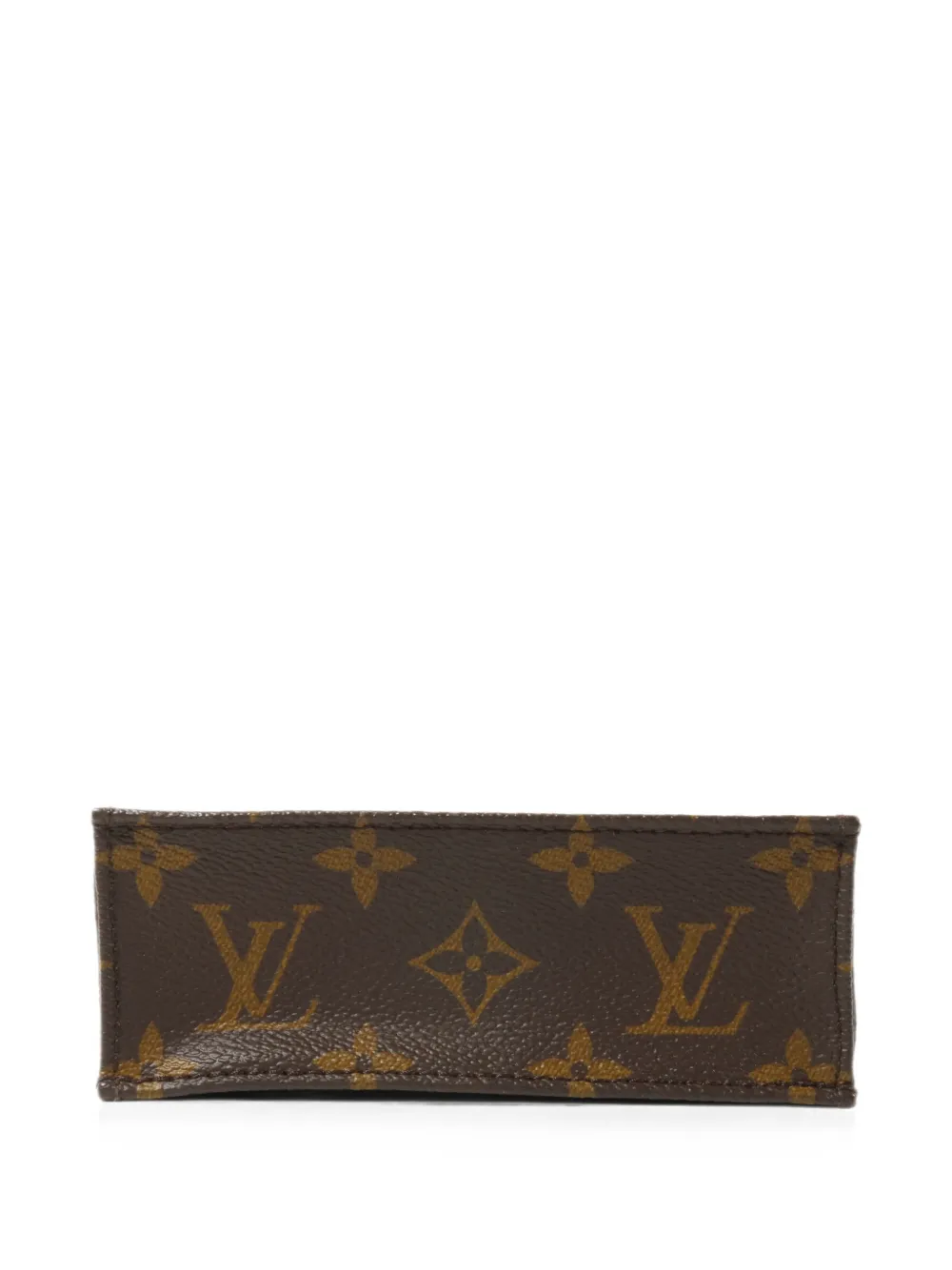 Louis Vuitton Pre-Owned Petit Sac Plat bucket-tas met monogram Bruin