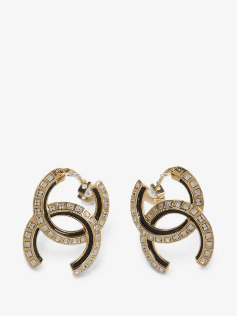 CHANEL Pre-Owned CC crystal-embellished earrings
