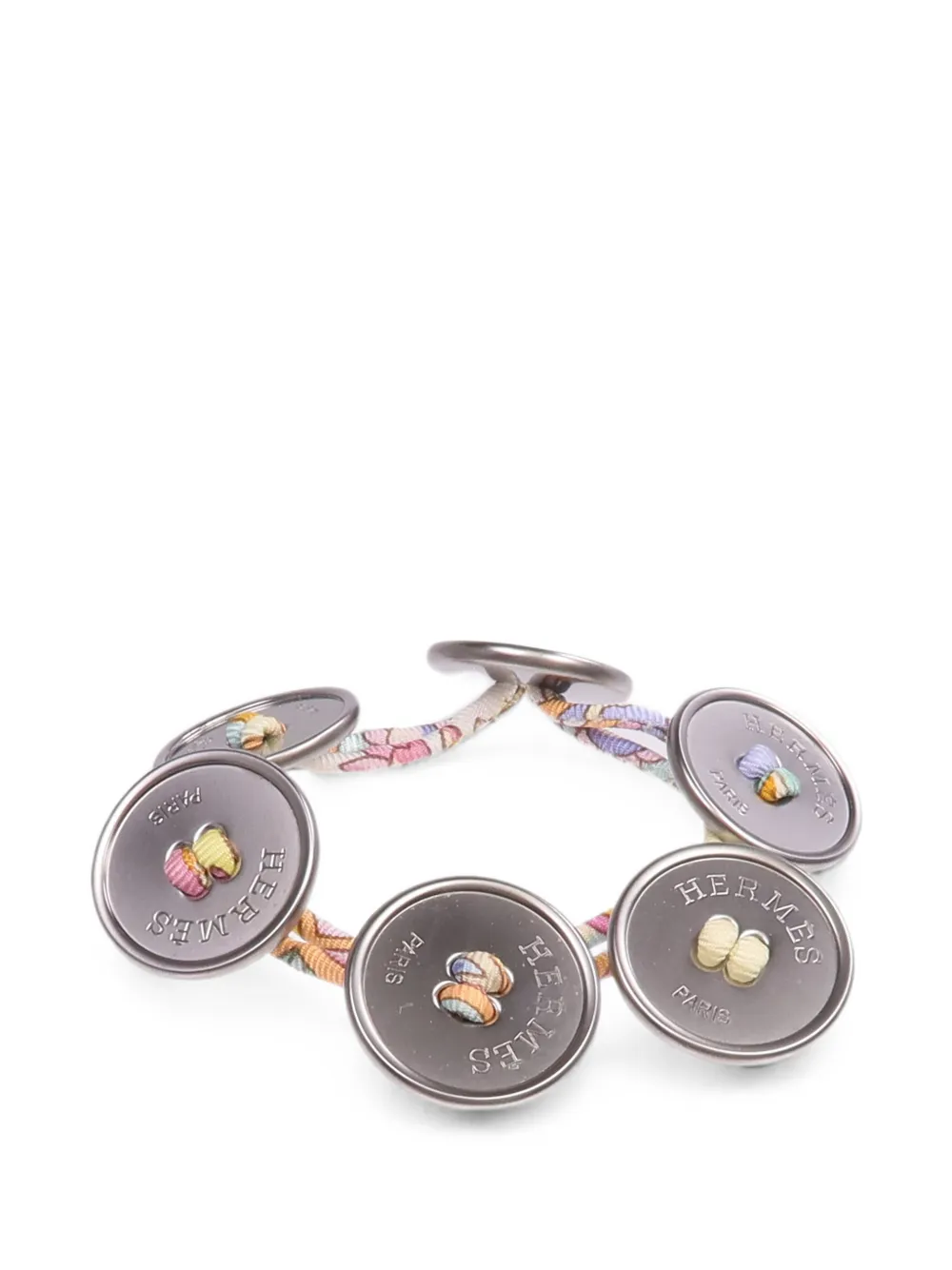 Hermès Pre-Owned Petit H button bracelet - Argento