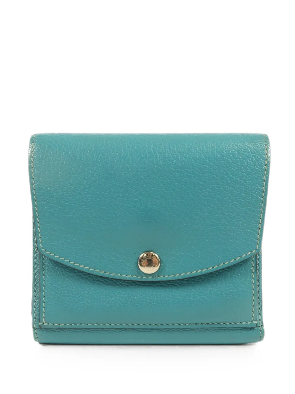 Hermès Pre-Owned 2007 Portemonnaie aus gekörntem Leder - Blau
