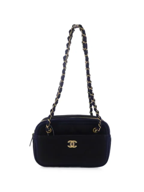 CHANEL Pre-Owned logo-plaque shoulder bag