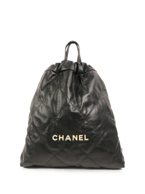 CHANEL Pre-Owned Chanel 22 diamond-quilted backpack