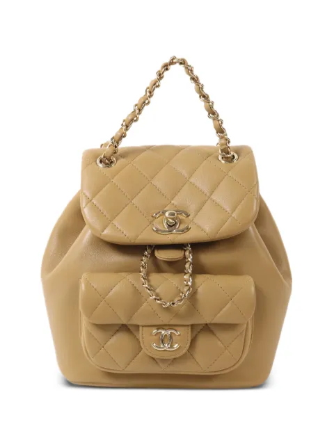 CHANEL Pre-Owned quilted turn-lock-fastening backpack
