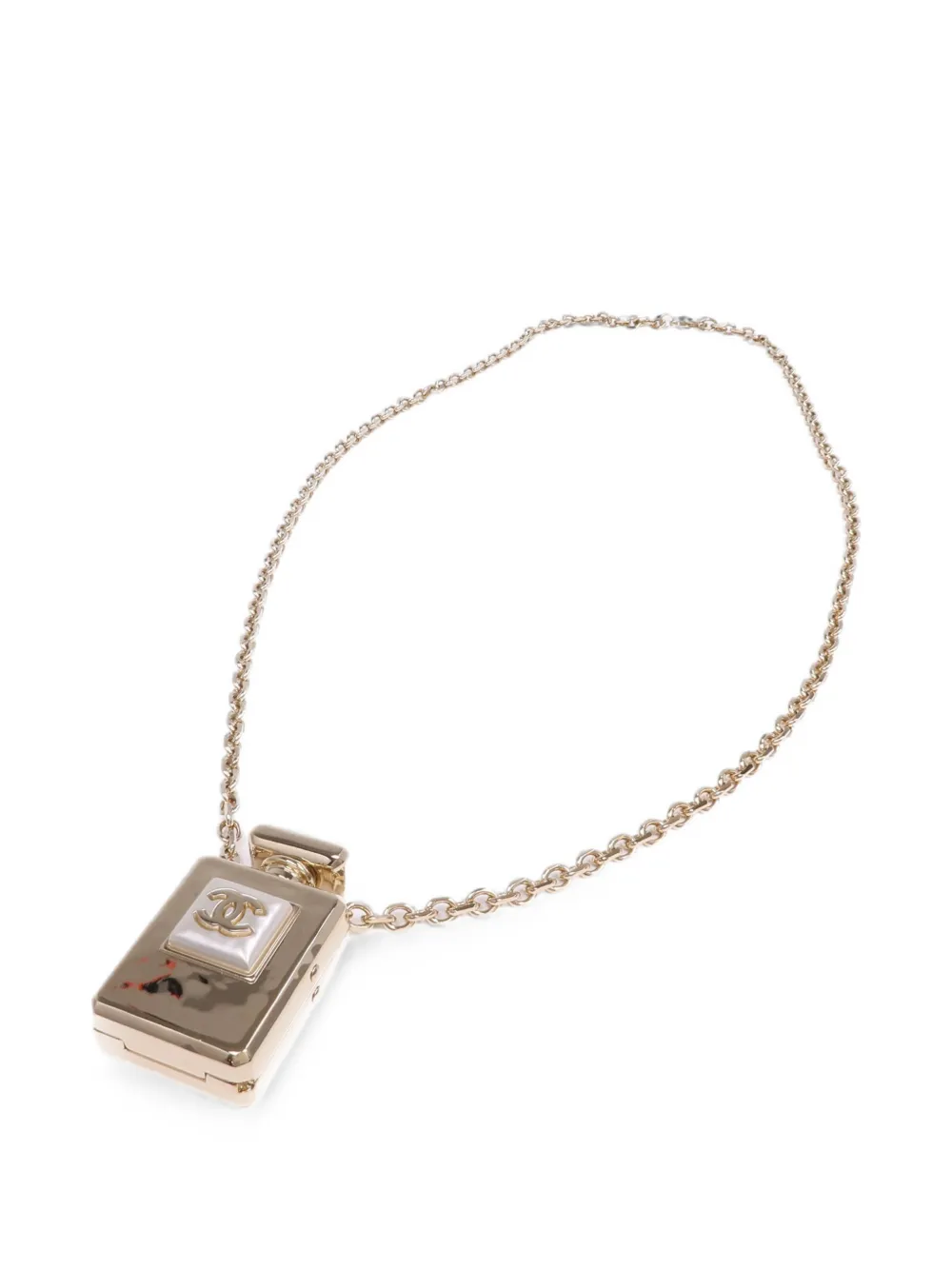 CHANEL Pre-Owned Halskette mit CC-Flakon - Gold