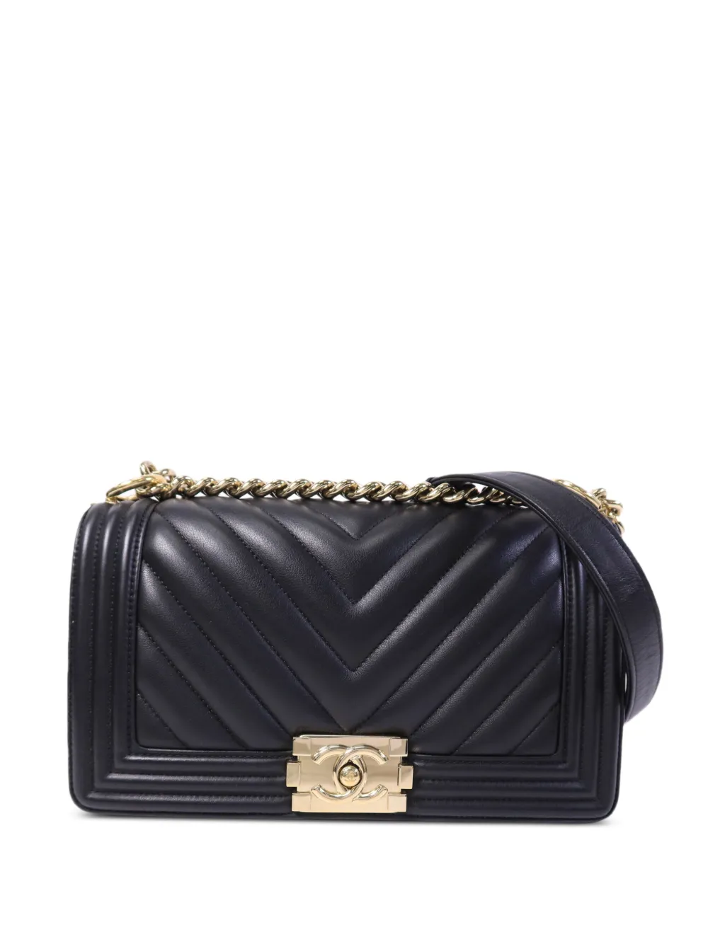 CHANEL Pre-Owned Borsa a spalla 25 Boy trapuntata - Nero