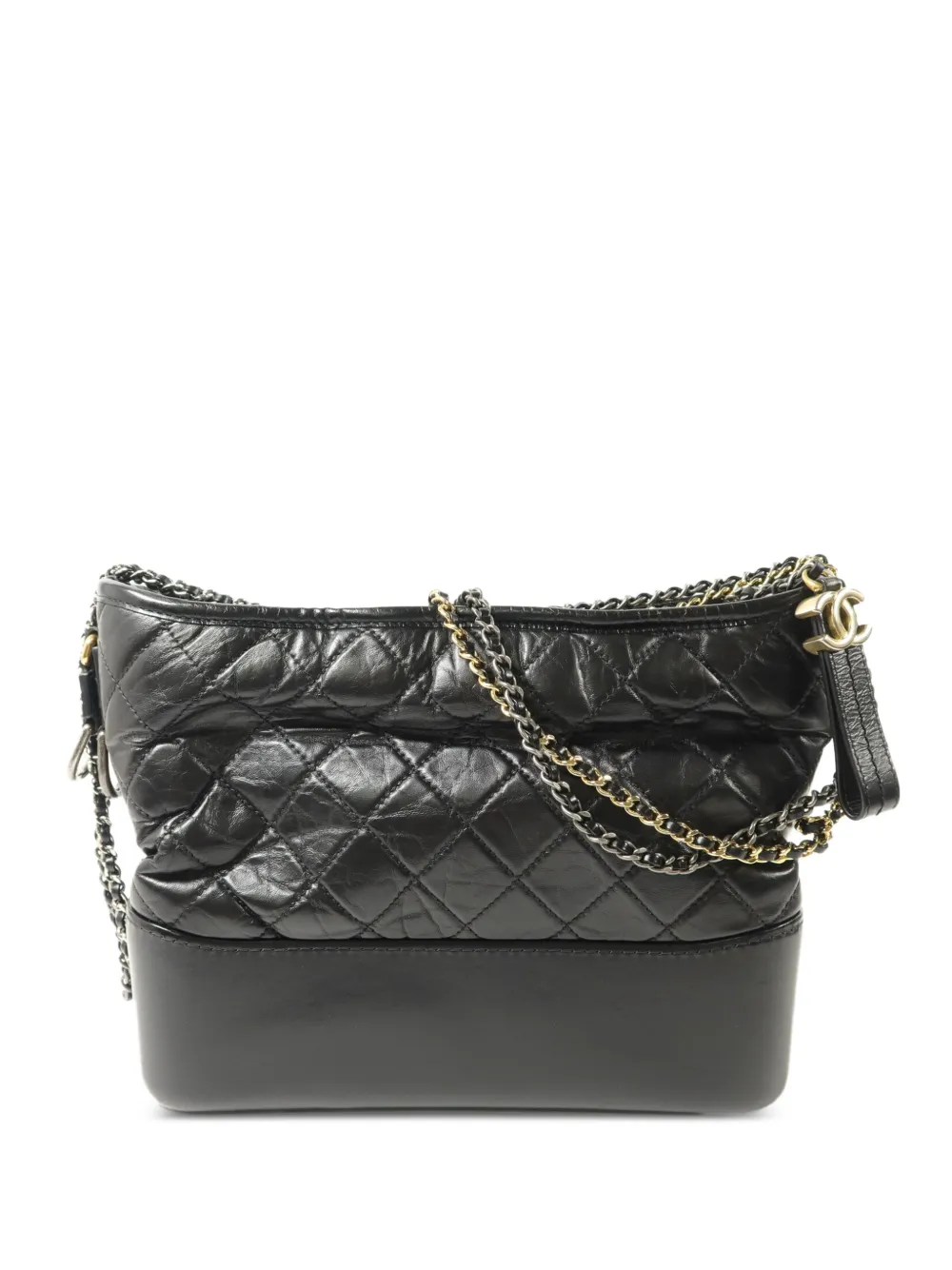 CHANEL Pre-Owned Gabrielle chain-strap shoulder bag - Black