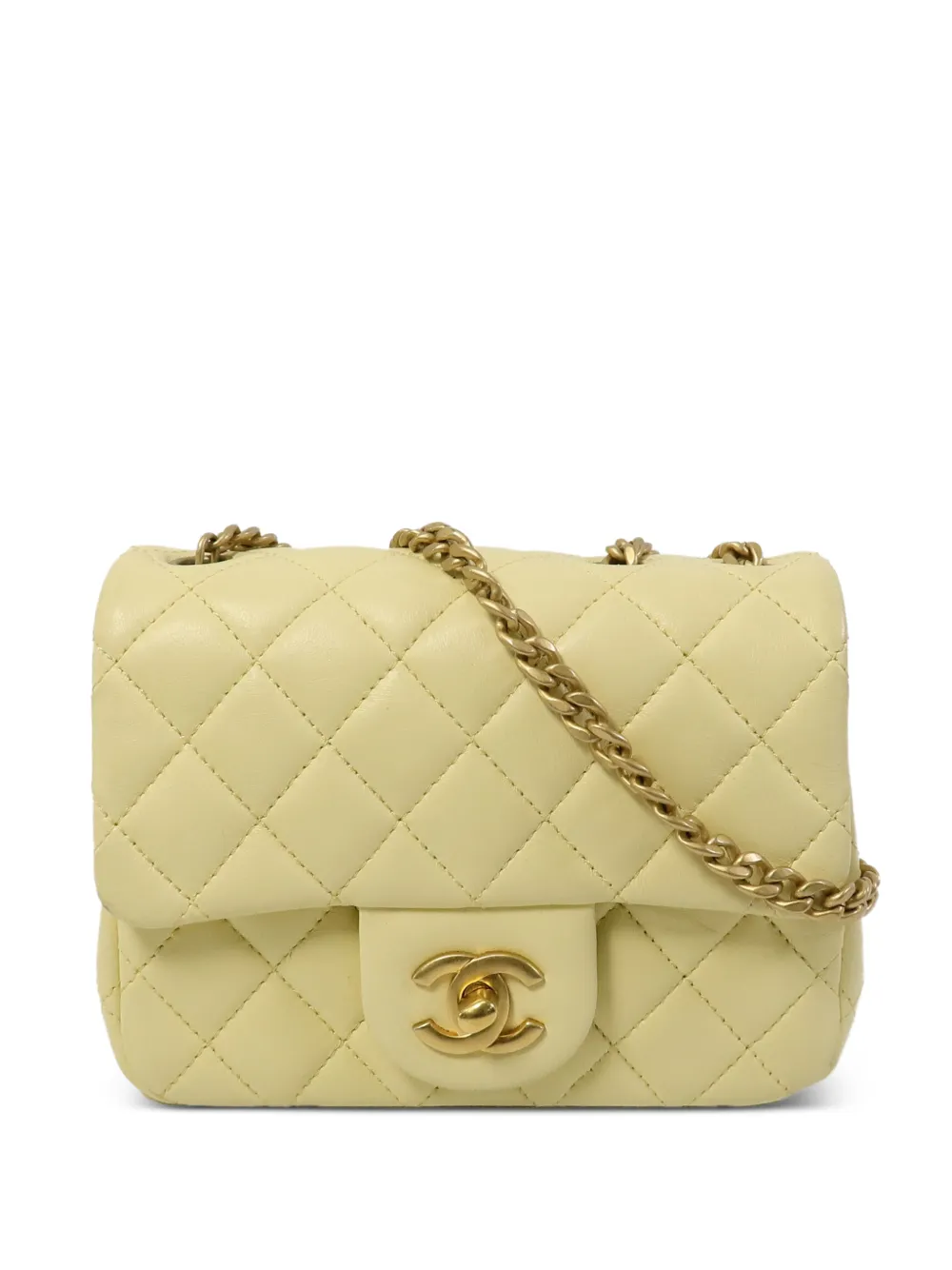 CHANEL Pre-Owned CC turn-lock shoulder bag - Yellow
