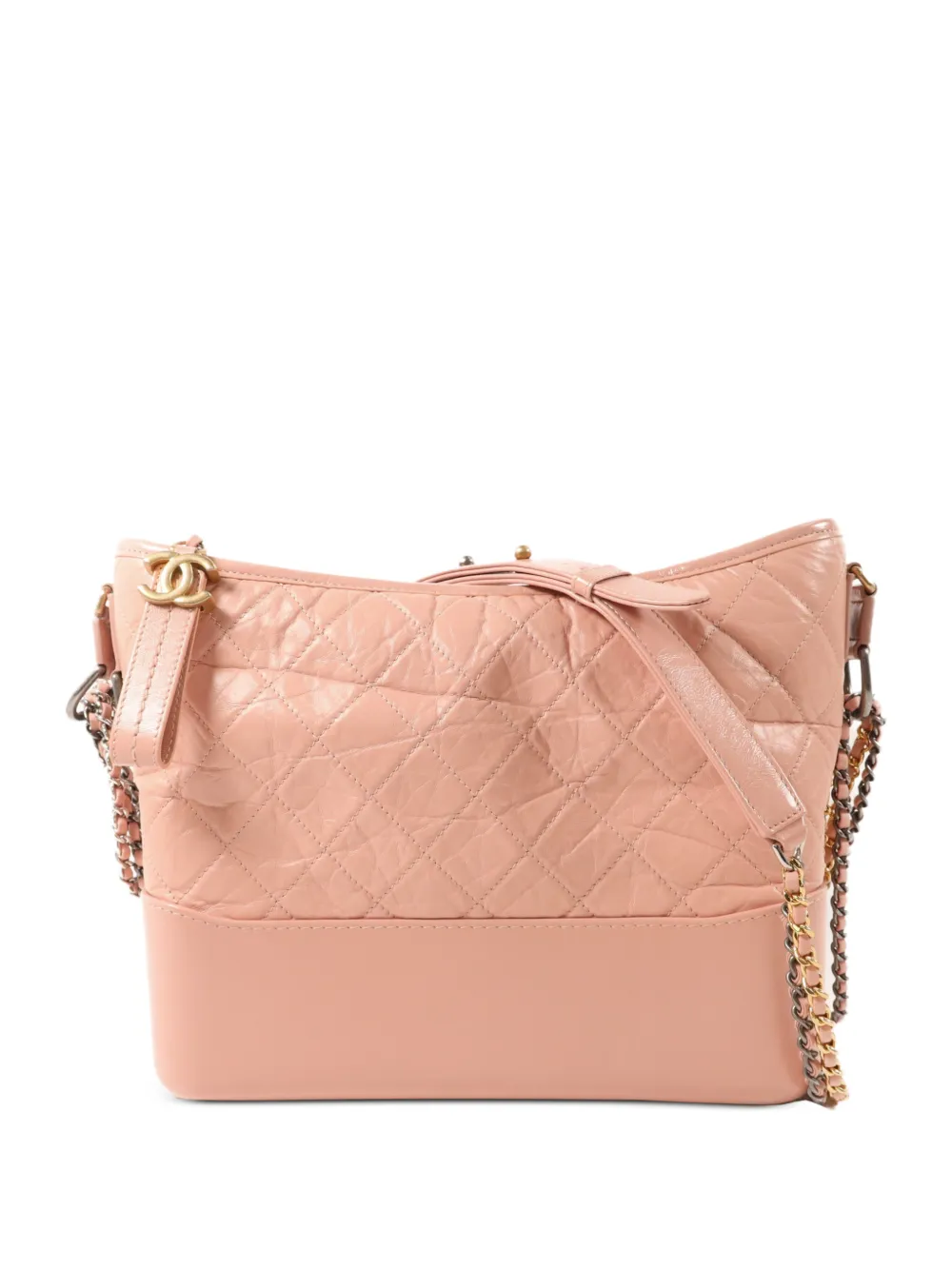 CHANEL Pre-Owned Gabrielle quilted shoulder bag - Rosa