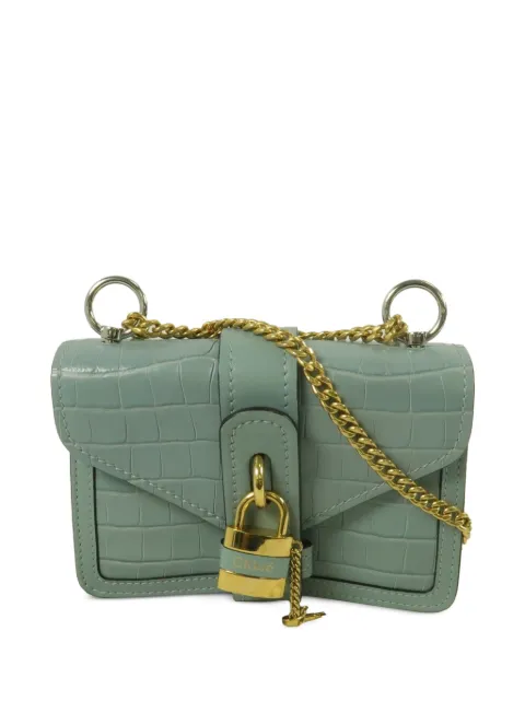 Chloé Vintage Aby schoudertas met krokodillen-reliëf