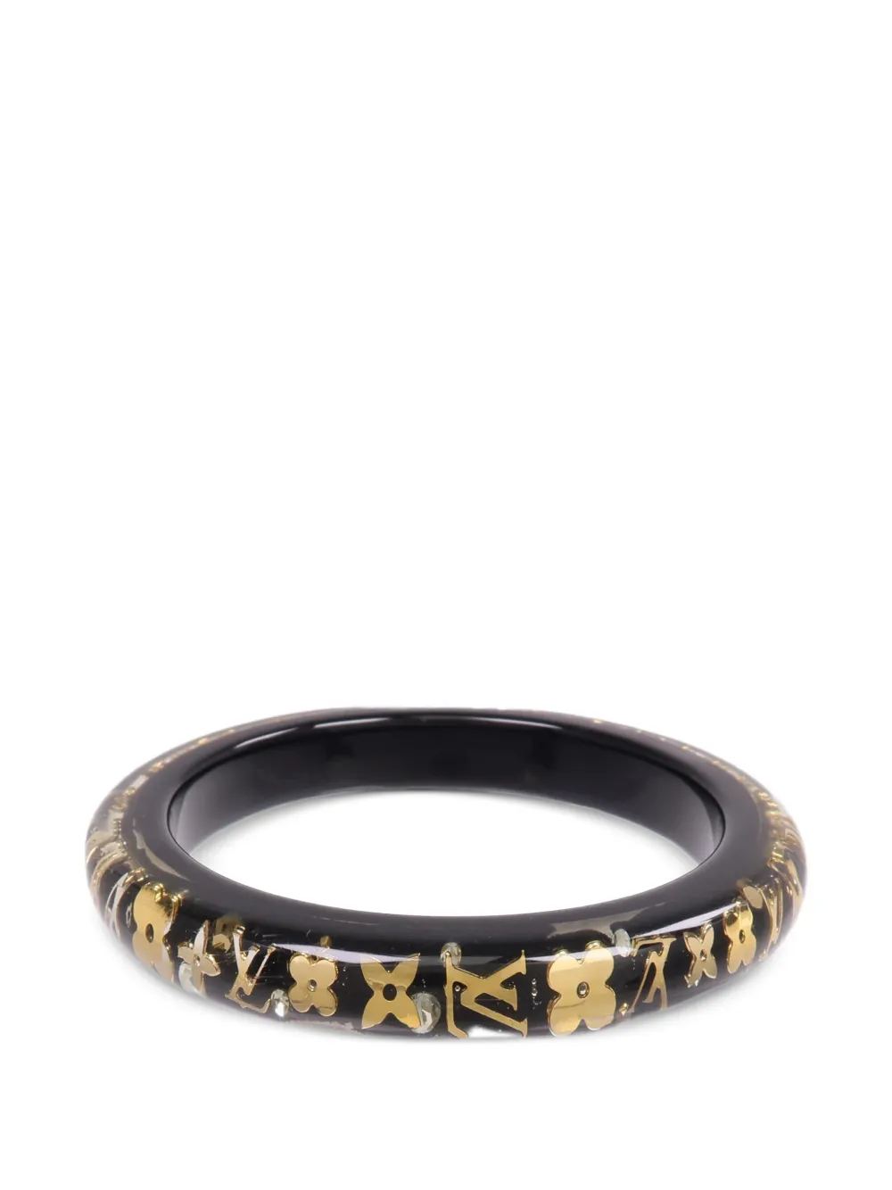 Louis Vuitton Pre-Owned Inclusion Armreif mit Kristallen - Schwarz