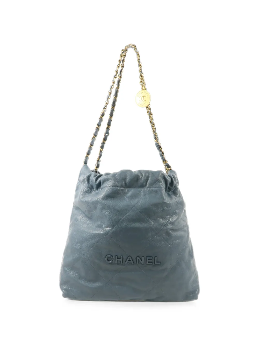 CHANEL Pre-Owned small Chanel 22 shoulder bag - Blue