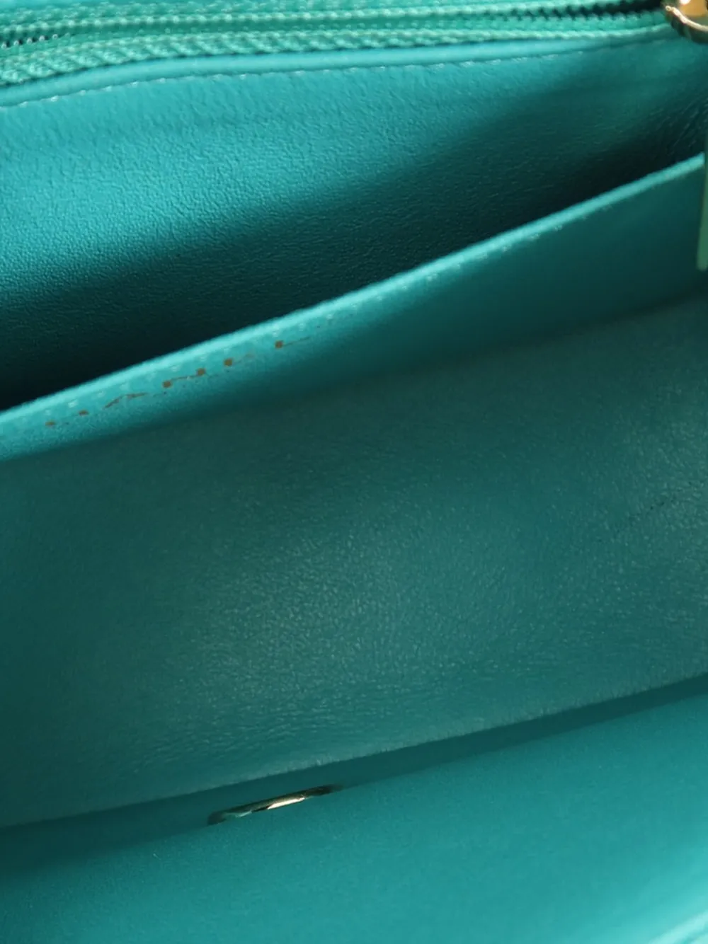 CHANEL Pre-Owned Classic mini-schoudertas Groen