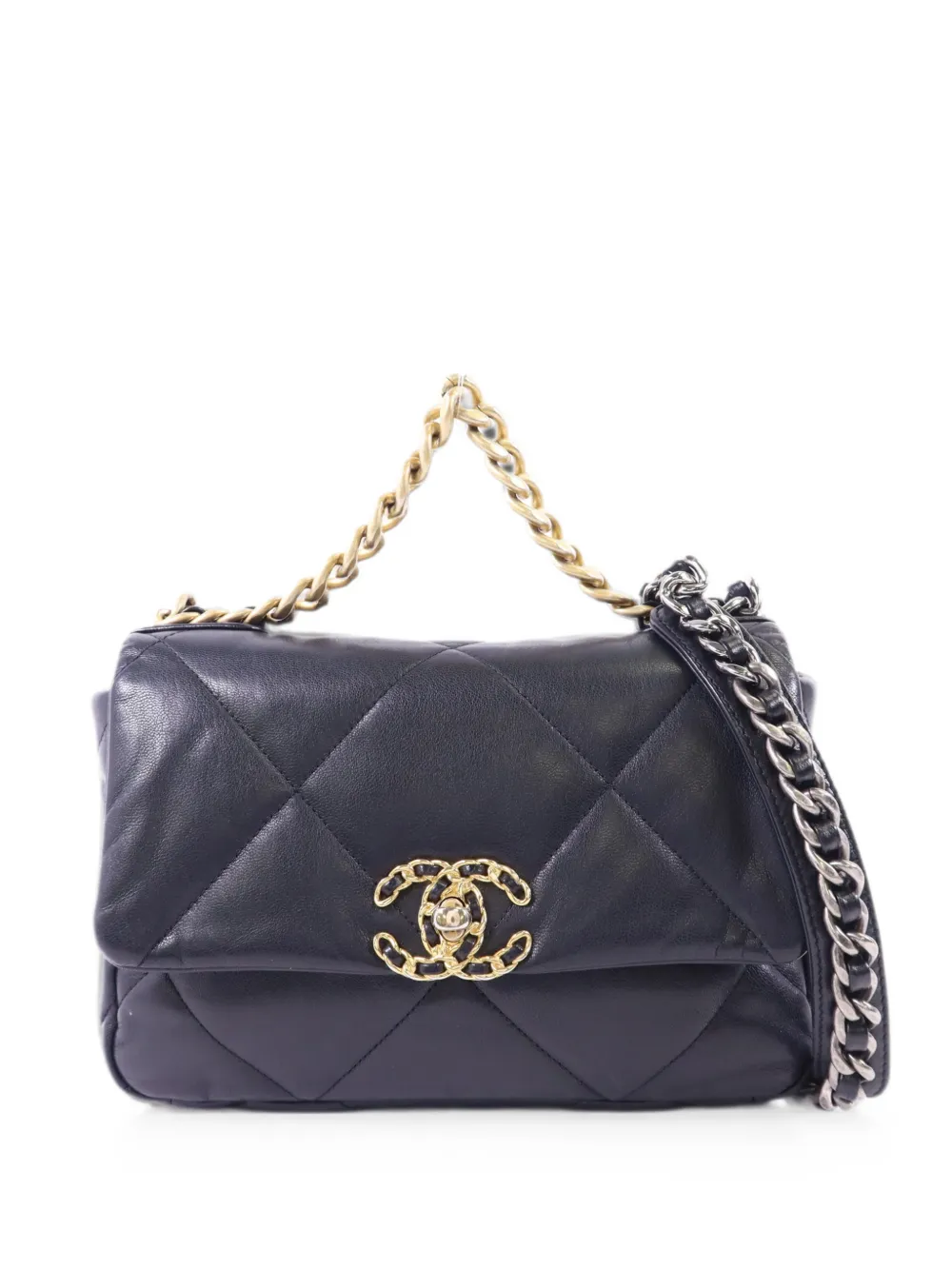 CHANEL Pre-Owned 19 CC Classic quilted shoulder bag - Nero
