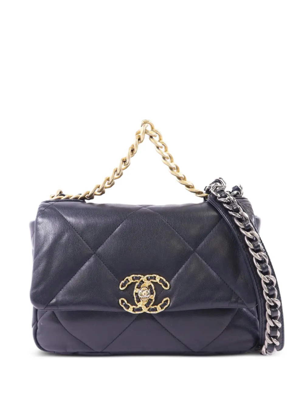 CHANEL Pre-Owned 19 CC Classic quilted shoulder bag - Nero