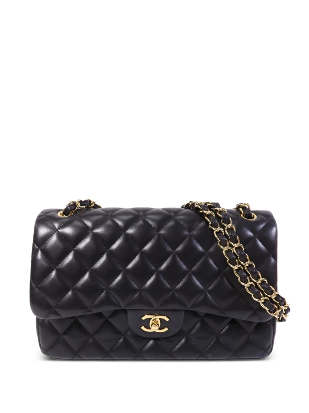 CHANEL Pre-Owned large Classic Flap quilted shoulder bag - Black