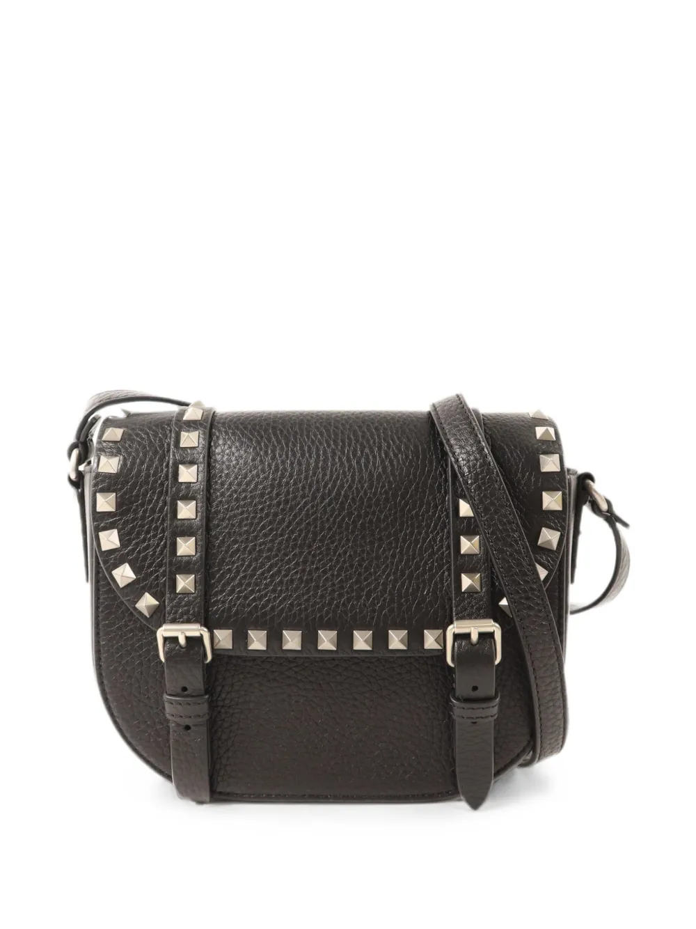 Valentino Garavani Pre-Owned Borsa messenger Rockstud - Nero