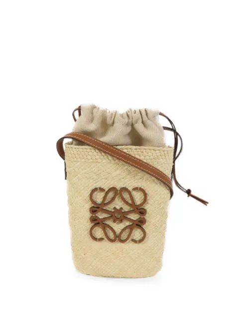Loewe Pre-Owned Iraca Palm Anagram shoulder bag