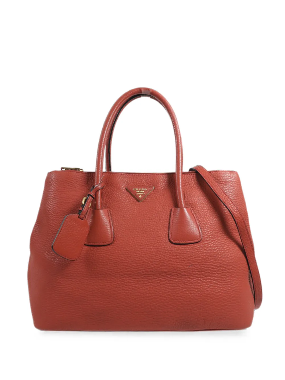 Prada Pre-Owned leather tote bag - Rosso