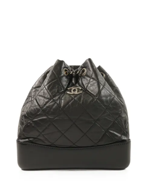 CHANEL Pre-Owned CC Gabrielle quilted leather backpack