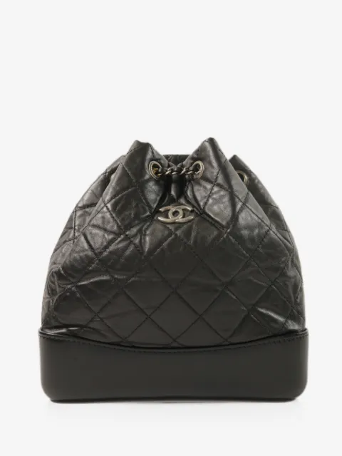 CHANEL Pre-Owned CC Gabrielle quilted leather backpack