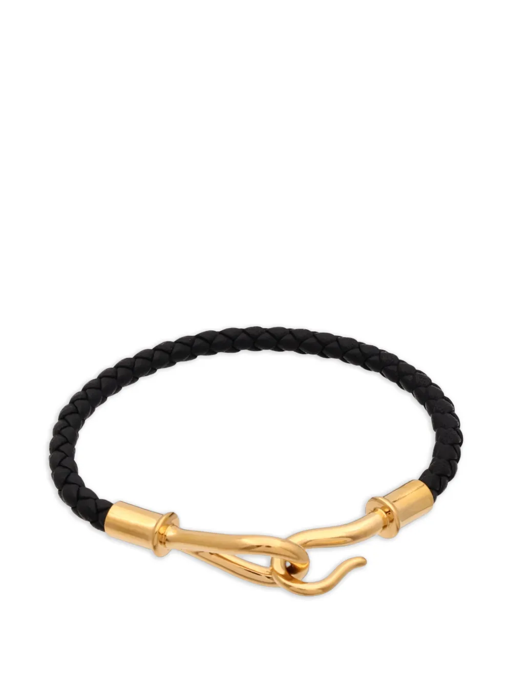 Hermès Pre-Owned Bracciale Jumbo H in pelle intrecciata - Oro