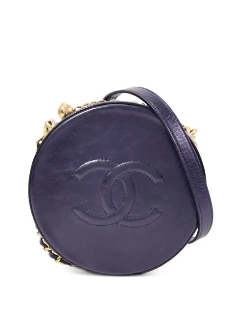 CHANEL Pre-Owned CC round leather crossbody bag