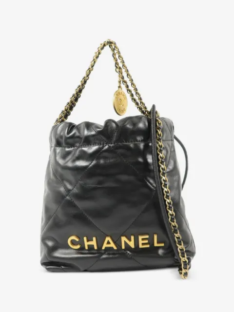 CHANEL Pre-Owned mini sac à main 22 en cuir