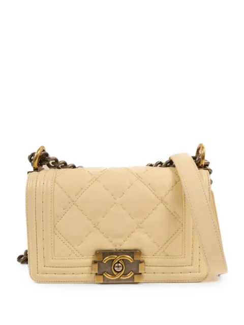 CHANEL Pre-Owned 20 Boy chain-strap calfskin shoulder bag