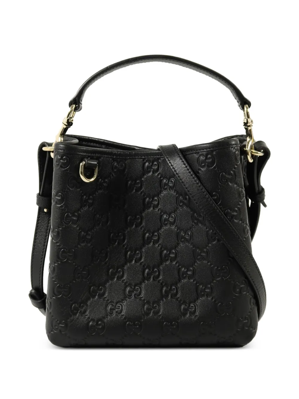 Gucci Pre-Owned Beuteltasche mit GG Emblem - Schwarz