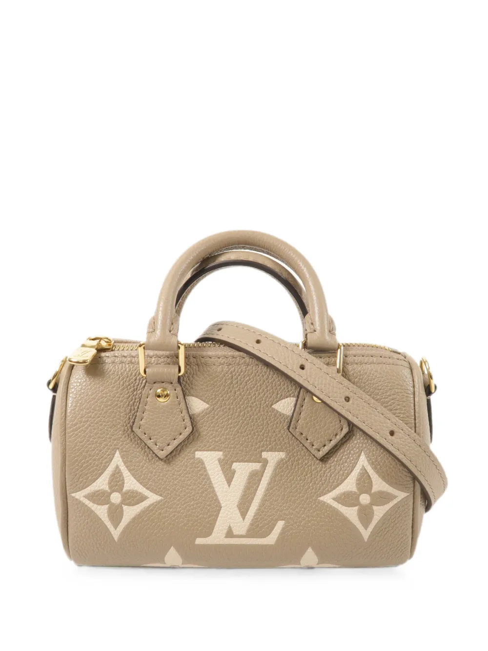 Louis Vuitton Pre-Owned Borsa tote Speedy nano in pelle Monogram Empreinte - Toni neutri