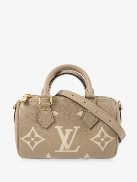 Louis Vuitton Pre-Owned Nano Speedy Monogram Empreinte Tote Bag