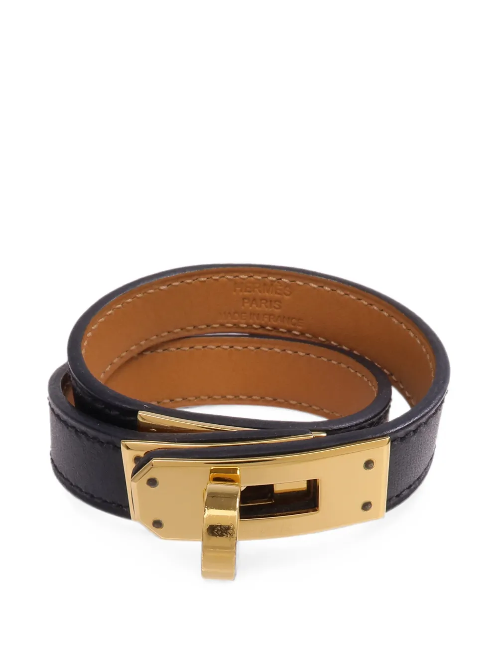 Hermès Pre-Owned Kelly Double leather bracelet - Oro