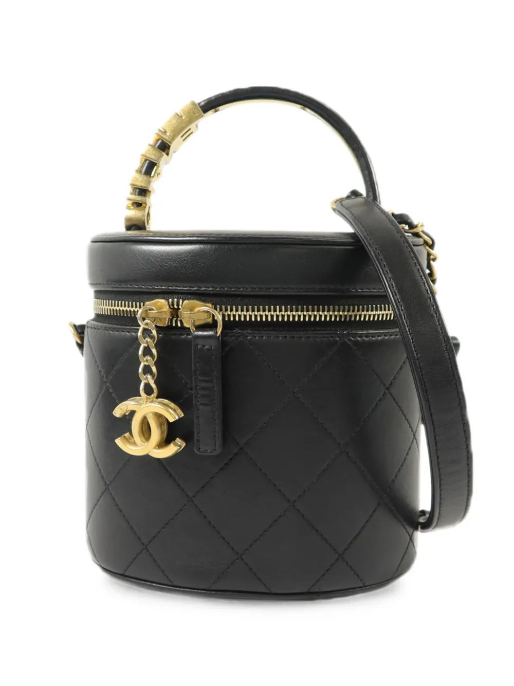 CHANEL Pre-Owned quilted CC vanity case shoulder bag - Nero