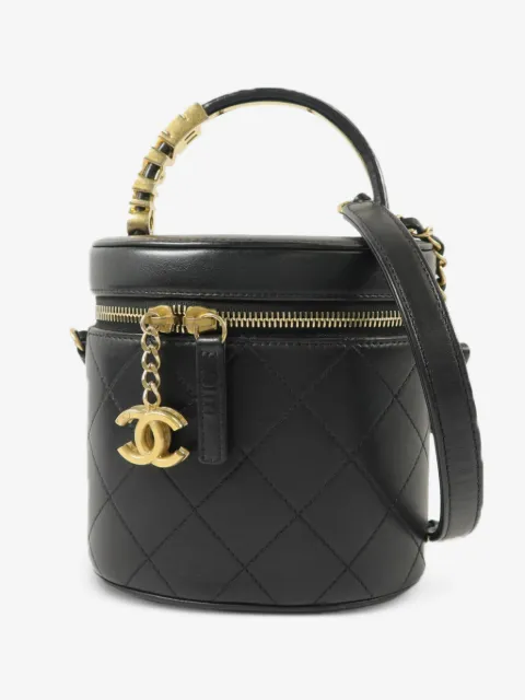 CHANEL Pre-Owned quilted CC vanity case shoulder bag