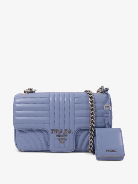 Prada Pre-Owned sac porté épaule en cuir à bride en chaine