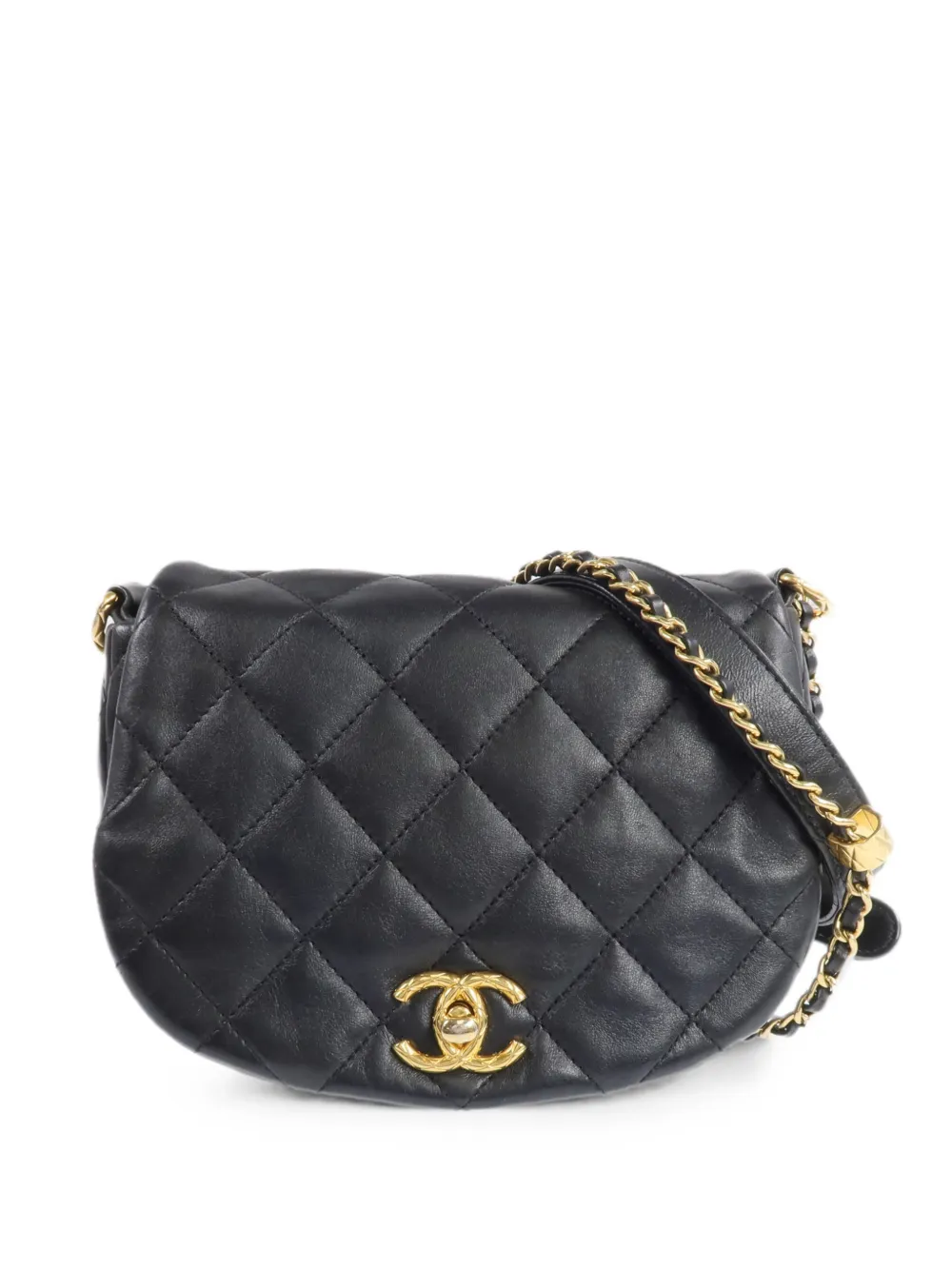 CHANEL Pre-Owned interlocking-CC shoulder bag - Nero