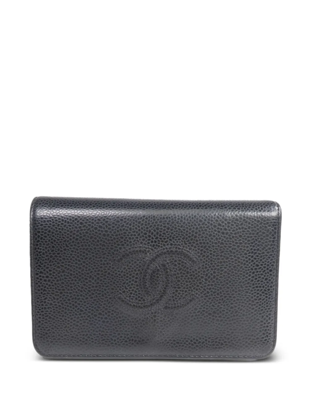 CHANEL Pre-Owned CC-stitched wallet - Black