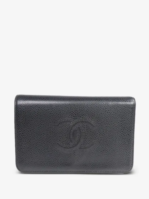 CHANEL Pre-Owned cartera con costuras CC
