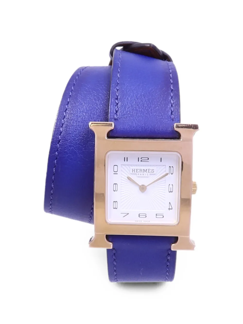 Hermès Pre-Owned H Watch Double Tour 26mm watch - Bianco